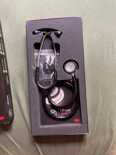 ESTETOSCÓPIO LITTMANN CLASSIC III PRETO E PRATA- Original 3M