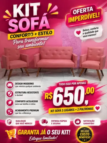 Poltronas direto da fábrica
