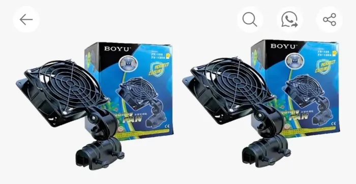 Aquário Ventilador boyu fs-120