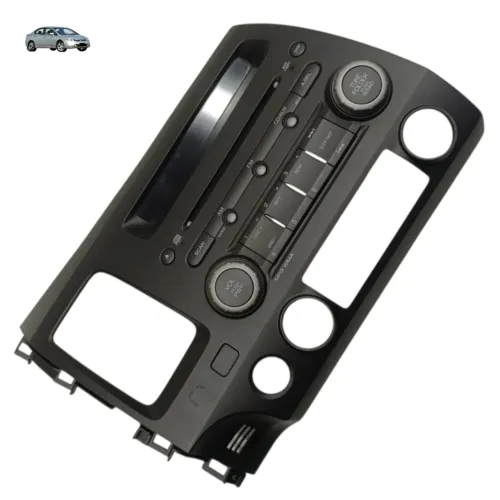 Moldura Central Radio Painel Honda Civic 2007 2008 2009 Cinza