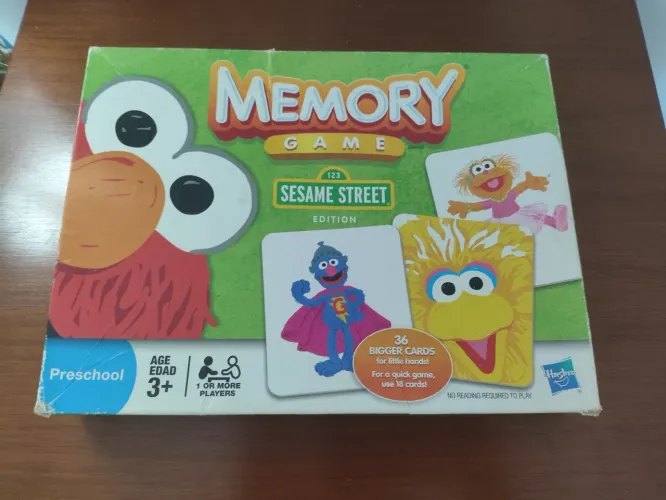 Brinquedo jogo da memória vila sésamo completo didático