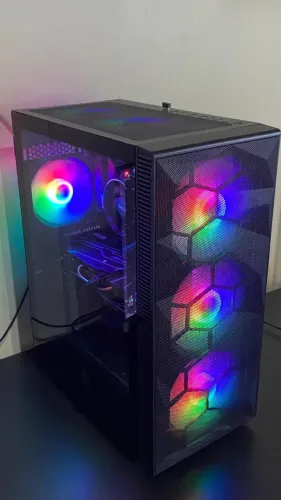 PC Gamer Completo RX 6600 + Ryzen 5 - Roda CS2 Valorant GTA V