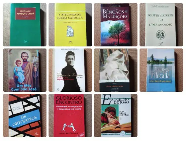 Livros religiosos católicos [valores na descrição]