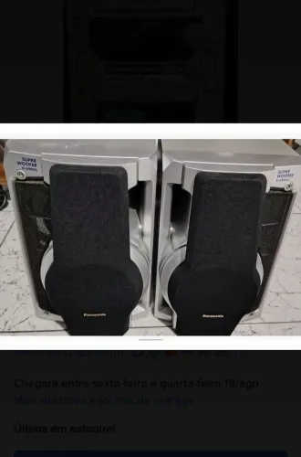 DUAS CAIXAS DE SOM PANASONIC SA AK78