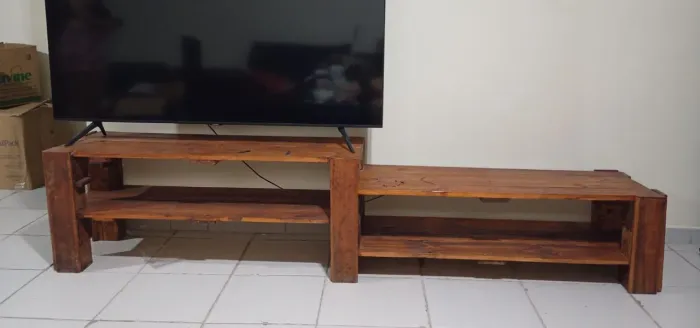 Rack para sala artesanal