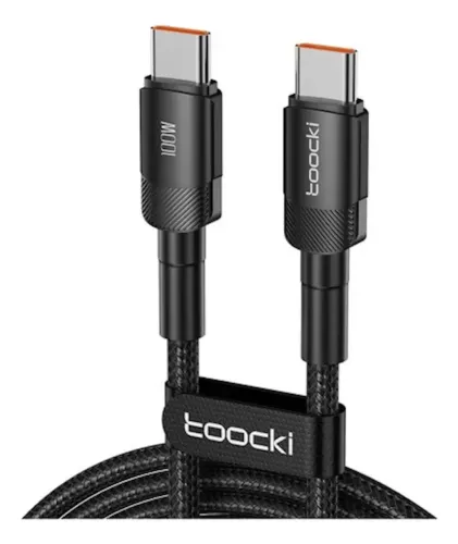 Cabo Toocki USB-C para USB-C 100W 1 Metros 