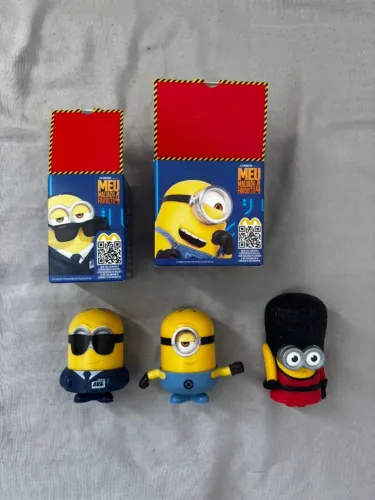 3 Bonecos Os Minions Meu Malvado Favorito 4 Mcdonald's 2024