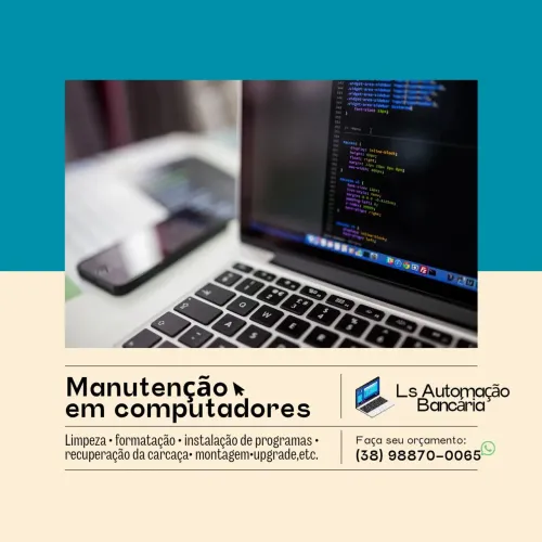 Manutenção em notebook computador e entre outros equipamentos.