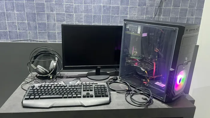 Setup Gamer Completo (i5 + GTX 1050 Ti + SSD) - Revisado 2x/mês + Monitor + Wi-Fi