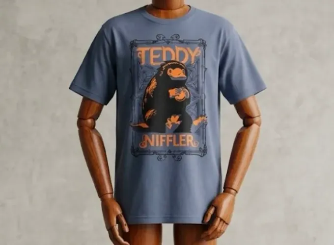 Camiseta Animais Fantasticos Pelucio Teddy Niffler Oficial - 4G Nova