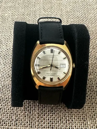 RELÓGIO VINTAGE - TIMEX AUTOMATIC - MOSTRADOR DOURADO