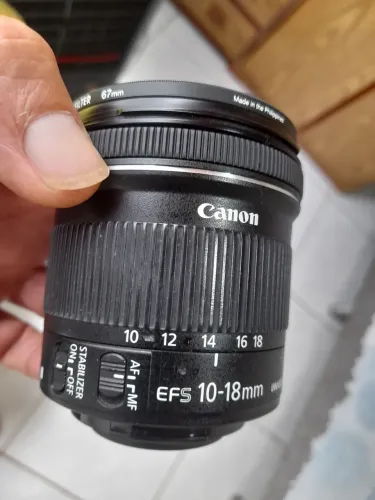 Lente canon a venda semi-nova 10x18