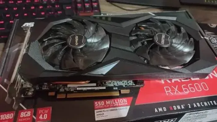 Placa De Video Asrock Radeon Rx 6600 Challenger 8gb