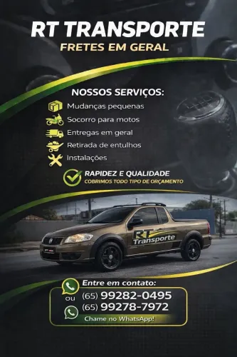 Frete com rapidez e qualidade 