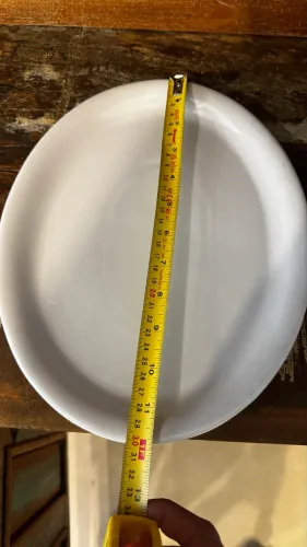 Pratos restaurante branco oval borda grossa 30cm