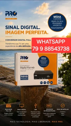 CONVERSOR DIGITAL TV ATUALIZADO CANAIS LOCAIS PEGA EM PROJETOR