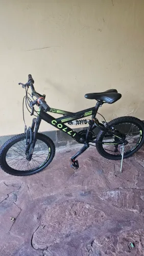 Bicicleta Aro 20" Colli GPS Freio V-Brake de Aço Carbono - Preto, Nova, Montada.