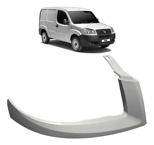 Moldura Friso Do Farol Direito Fiat Doblo 2009 A 2021 Cinza