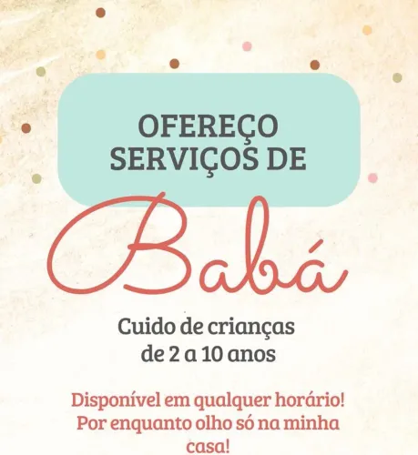 Disponível para baba