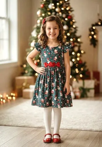 Vestido infantil de Natal