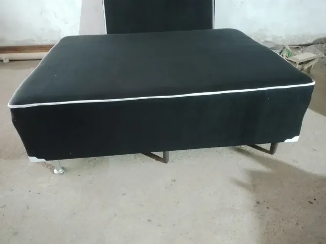 Cama box casal de espuma acoplado