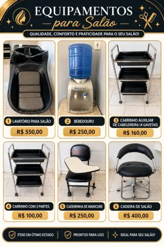 Equipamentos de salão de beleza!