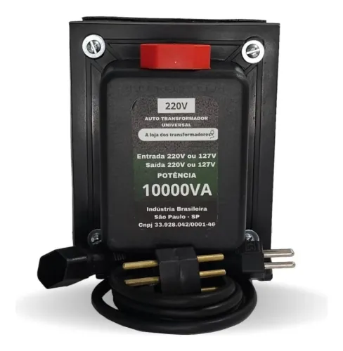 Transformador de energia 10.000va 220v 110v