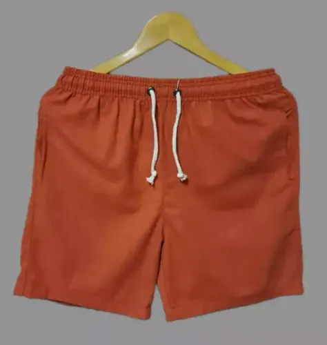 Short Masculino de Linho Marrom Tam M Novo