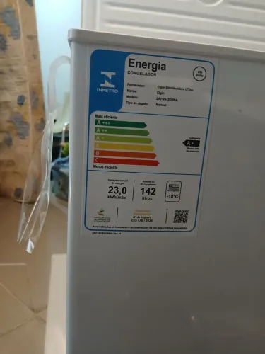 Freezer Horizontal 142L - controle temp. Resfriamento 4D - (NOVO)