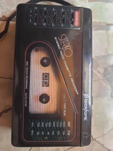 Walkman rádio antigo broksonic