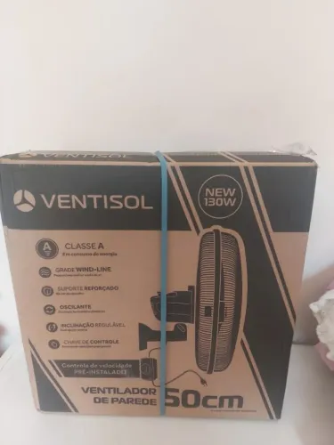 Ventilador de Parede New 50cm Preto 127V Preto Ventisol