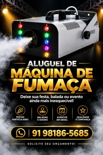 ALUGUEL MÁQUINA DE FUMAÇA 