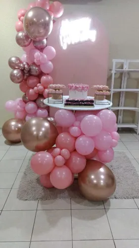 Balões orgânicos rosa