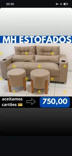 Sofás novos da fábrica