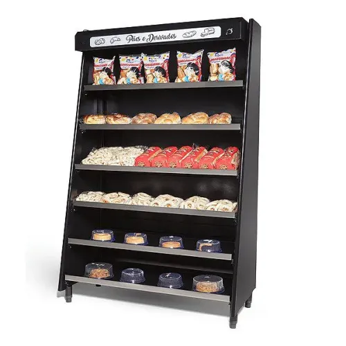 Expositor Metálico para padaria Polar 1,30m Novo 