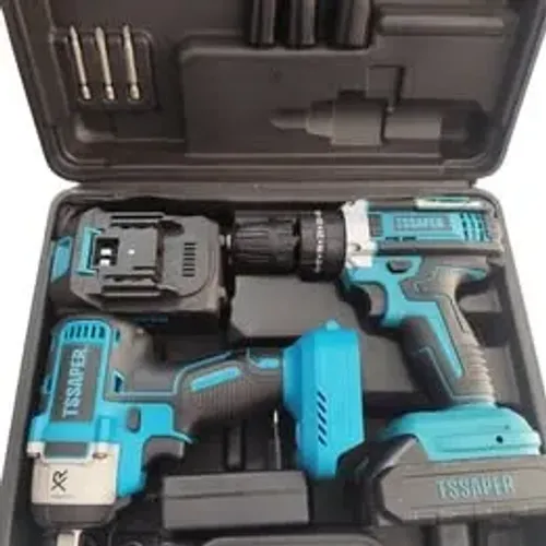 Kit parafusadeira e chave de impacto tssaper
