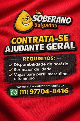 Vaga para Ajudante Geral