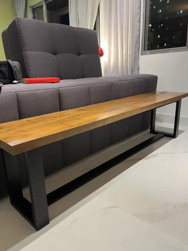 Banco para 3 pessoas de madeira 183cm