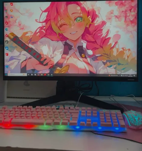 PC Gamer Rosa Completo - Pronto para Uso 