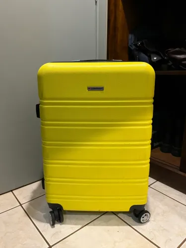 Mala Rígida 360° com TSA - Gladiador A3PM - Amarelo