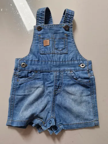 Jardineira Jeans Infantil M