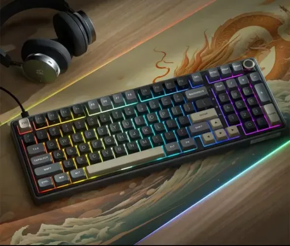 Teclado Mecânico Gamer Royal Kludge R98Pro (Novo - Layout ANSI)