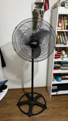 Ventilador de Pé Loren Sid Turbo Tufão 60cm 160W Preto/Cinza