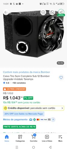 Caixa trio