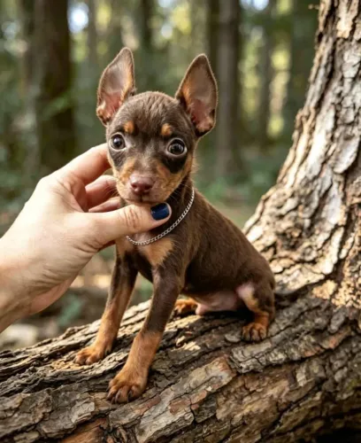 Pinscher de qualidade macho maravilhoso