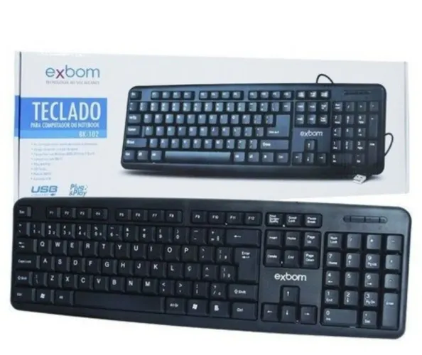 Teclado para Computador Exbom( Novo)