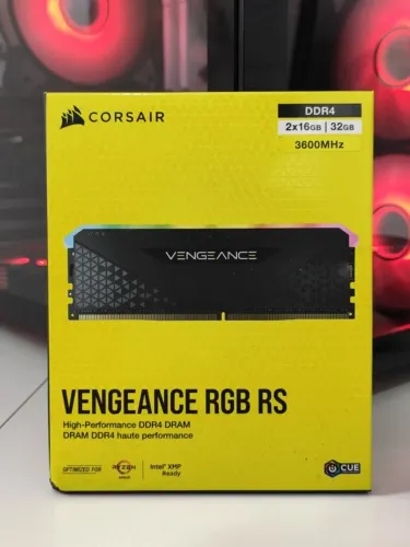 Memória Ddr4 Corsair Vengeance Rgb Rs 32gb (2x16gb) 3600mhz
