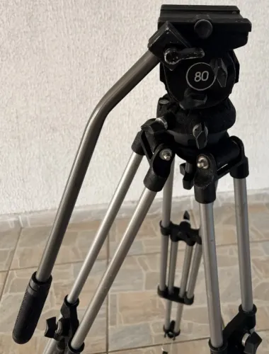 Tripé DMS 80 Foto Vídeo Cinema Audiovisual Cabeça Hidráulica