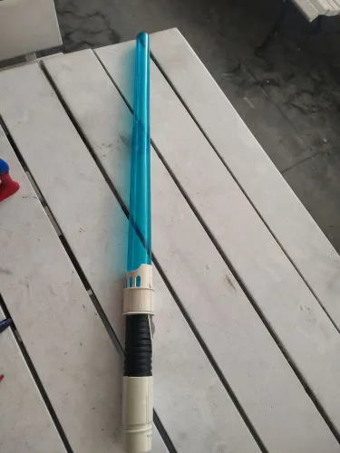 Espada Sabre De Luz Space Guardian Luz E Som Retrátil Azul Polibrinq Star Wars