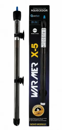 Aquecedor Termostato Oceantech 500w Aquários Até 500 Litros